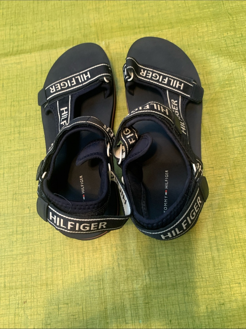Tommy Hilfiger Boys Navy Logo Strap Sandals